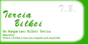tercia bilkei business card